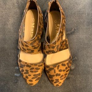 Mata cheetah print flats